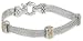 Bronze and 18k Yellow Gold Plated Two-Tone Yellow Diamond Accent Multi-Chain Bracelet, 7.25