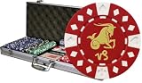 Horoscope Zodiac Capricorn 500 poker chip set w/Aluminum Case, 2 Decks of Cards, & 6 Dealer Buttons