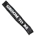 Groom sash - matching best man also available - have a great stag night and let the world know - black sash