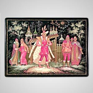 Russian Lacquer Box-Papier-mache