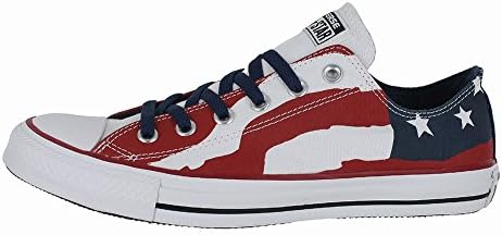 Converse Unisex Chuck Taylor Flag Ox Freedom Bars and Stars Red/White/Blue 148835F (US Men 9.5/Women 11.5)