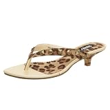 Naughty Monkey Womens Manny Thong,Leopard,9.5 M