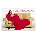 NEUHEIT: Luxus Kuscheldecke SNUG RUG LITE mit integrierten Ärmeln für Erwachsene! SUPER FLAUSCHIG! IN ROT!