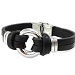 Bracelet for men "Tony" leather / steel.