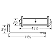 Oval Single Stainless Steel Burner with L-Shaped Venturi