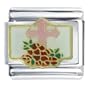 Religious Italian Charms Celtic Cross Flower