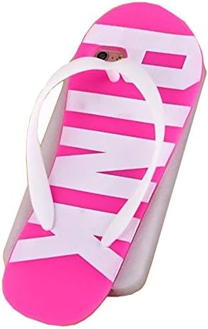 SuperBZ Apple iPhone 6s/6 Case, Slipper Letter PINK Design Replacement Victoria Secret Silicone Case Cover for iPhone 6s 4.7" and iPhone 6 4.7"