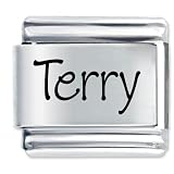 Name Terry Italian Charms Bracelet Link