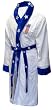 Evel Knievel Number 1 Daredevil White Terry Velour Robe for men