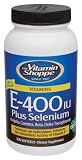 Vitamin Shoppe - E-400 Plus Selenium, 400 IU, 300 softgels Softgels softgels