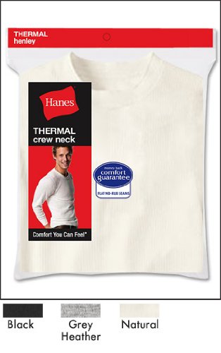 Hanes Thermal Crew Neck 22803 L/Natural