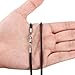 Jstyle 3MM Leather Necklace for Men Women Necklace Chain Rope Leather Cord Black 24 inch