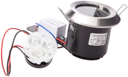 Brumberg H2671EN4 LED Einbaustrahler IP44 3 x 3.6W nw, Edelstahl