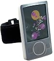 Silicon Clear Skin Case with armband for Zune 80gb 120Gb. Premium Automotive Car Charger And Home AC Travel Wall Charger included.