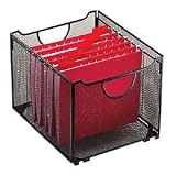 Eldon 45309 Mesh Collapsible Crates, 15-1/2w x 10-3/4d x 13-1/4h, Black, 2 per Pack