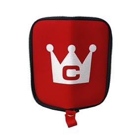 Logitech VX Revolution Cordless Laser Mouse CaseCrown Convertible Zip-Up Storage Mouse Pad (Mouse not included) - Red w/Black