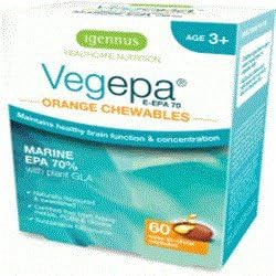 (2 Pack) - Igennus - Vegepa E-EPA 70 Chewables | 60's | 2 PACK BUNDLE