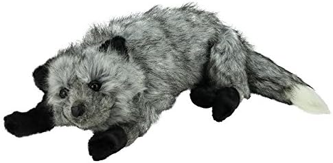 32" Life-Like Extra Soft and Cuddly Plush Silver Fox Stuffed Animal Hug