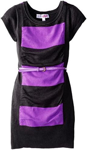 Derek Heart Big Girls' Rouched Sweater Dress