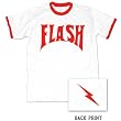 Flash Gordon Logo Red Ringer White T-Shirt Tee