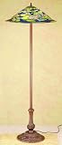 Meyda Tiffany Pond Lily Mahogany Bronze Tiffany Floor Lamp - MEY-32301