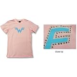 Buy Weezer - RHINESTONE WOMens T-shirt, Light Pink by Weezer