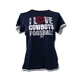 Dallas Cowboys Womens / Ladies I Love Cowboys Football T-Shirt