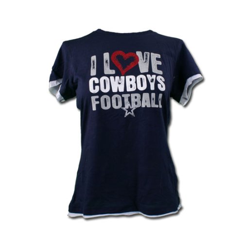 Dallas Cowboys Womens / Ladies I Love Cowboys Football T-Shirt