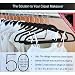 50 Velvet Black Hangers