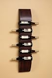 Wood WINE BOTTLE Holder Rack WALL MOUNT 6 bottle 3FT