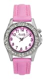 Club Mädchenuhr mit Beleuchtung Strasssteine A14105S14A Rosa