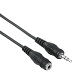 Hama Verlängerungskabel (3,5mm-Klinkenkupplung Stereo <-> 3,5mm-Klinkenstecker), 2,5m