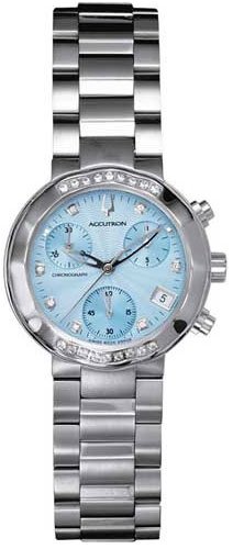 Accutron Watches, Accutron Chamonix Diamond Blue Ladies Watch 26R08, Womens Watches, Womens Accutron Watches