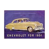 1951 CHEVROLET Sales Brochure Literature Book Piece by Chevrolet