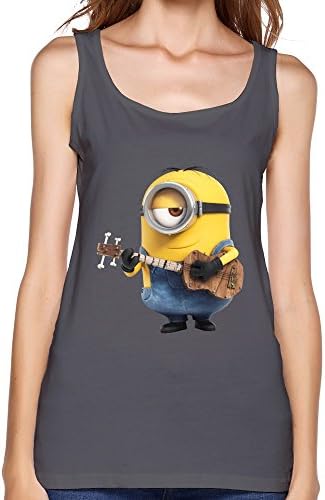 Women's Minions 2015 STUART Guita Tank Top S DeepHeather