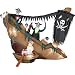 11ft Airblown Inflatable Animated Halloween Pirate Ship