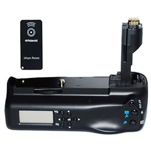 Polaroid Wireless Lcd Display Performance Battery Grip For Canon Eos 7d Digital Slr Camera - Remote Shutter Release Included