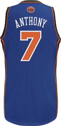Adidas New York Knicks Carmelo Anthony Revolution 30 Swingman Road Jersey Small
