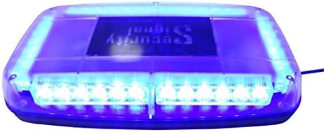 Supreme Lighting SL-0360B 12 Volt Blue Color LED Mini Light Bar With Magnetic Base, Cigarette Plug