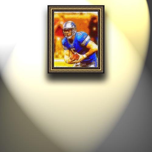Completely Handpainted American Football Sport Painting, Custom Order FL79, Oil on Canvas, with Option to Paint Jerry, Brett & Co. from Any Other Favorite Photograph or Picture, Unframed, Size 23'' x 29