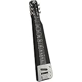Rogue RLS-1 Lap Steel Guitar with Stand and Gig Bag Metallic Black