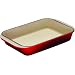 Le Creuset Enameled Cast-Iron 15-3/4-by-10-3/4-Inch Rectangular Baking Dish, Red