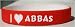 I Love Abbas Custom Wristband