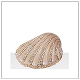 Jewelry Trinket Box with Crystal - Shell Design