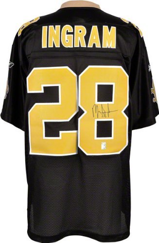 Mark Ingram Autographed Jersey | Details: New Orleans Saints, Reebok, Black