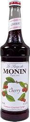 Monin Flavored Syrup, Cherry, 33.8-Ounce Plastic Bottle (Pack of 4)