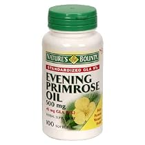 Nature's Bounty Evening Primrose Oil, 500 mg, 100 Softgels (Pack of 2)