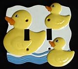 Rubber Duck Ducky Double Switchplate Switch Light Cover
