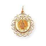 14k Infant of Prague Medal Pendant