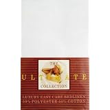 Blended Cotton Percale White 6Ft (Super King) Bolster case